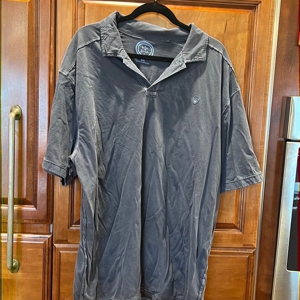 Life is Good cotton polo shirt